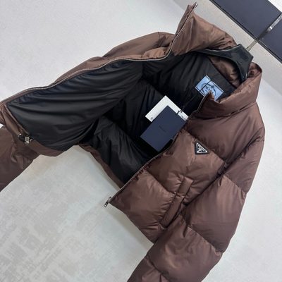 Prada Cropped Re-Nylon Down Jacket — 5