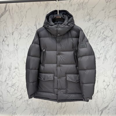 Burberry Hooded Mid-Length Down Jacket — 7