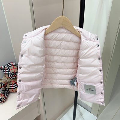 Moncler Enfant Girls Pink Liane Down Padded Gilet — 7