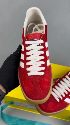 Adidas x Gucci Gazelle 'Red Velvet' sneakers — 5