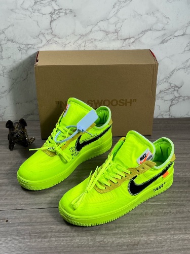 Nike Air Force 1 Low Off-White Volt sneakers — 3