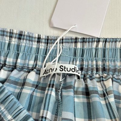 Acne Studios checkered flannel shorts — 8