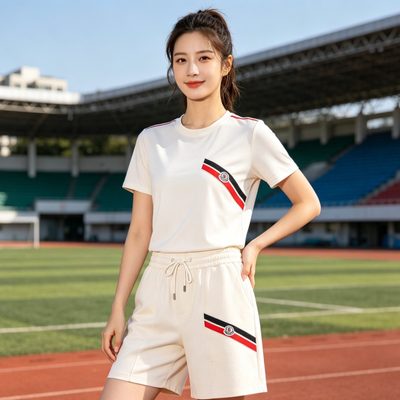 Moncler logo-appliquéd striped shorts — 7