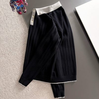 Burberry long-sleeve knitted polo sweater — 7