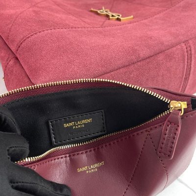 Saint Laurent Jamie Shopping quilted suede tote bag — 9