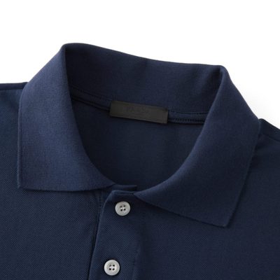 Prada navy cotton piqué polo shirt — 3