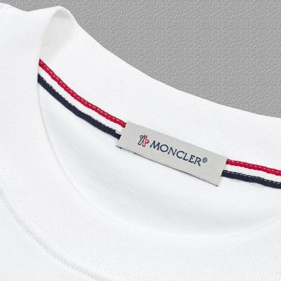 Moncler logo-print white cotton t-shirt — 5