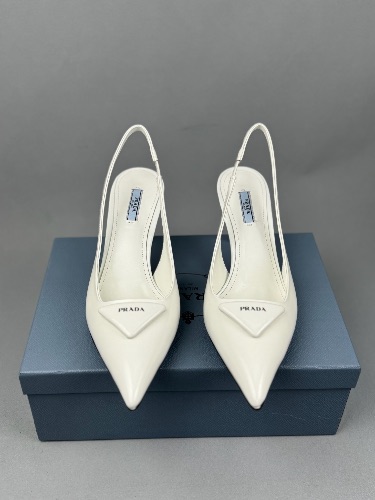 Prada leather slingback pumps — 3