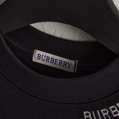 Burberry black cotton crew-neck T-shirt — 5