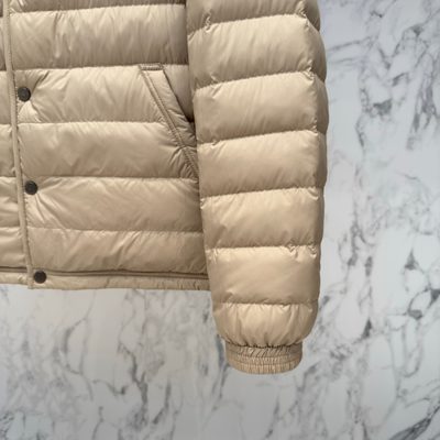 Moncler Beige Clorin Short Down Jacket — 4