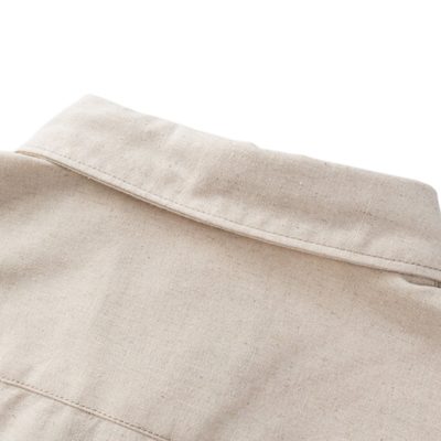 Prada beige cotton and linen chambray shirt — 4