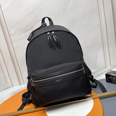 Saint Laurent City Canvas Backpack — 3