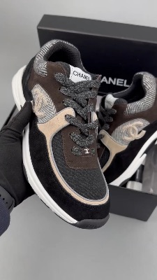 Chanel Tweed and Suede CC sneakers — 5