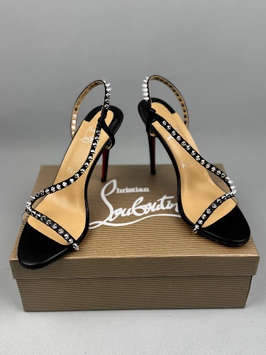 Christian Louboutin So Me 100 studded leather heels — 4