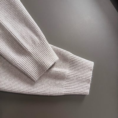 loro piana long-sleeve ribbed knit polo shirt — 5