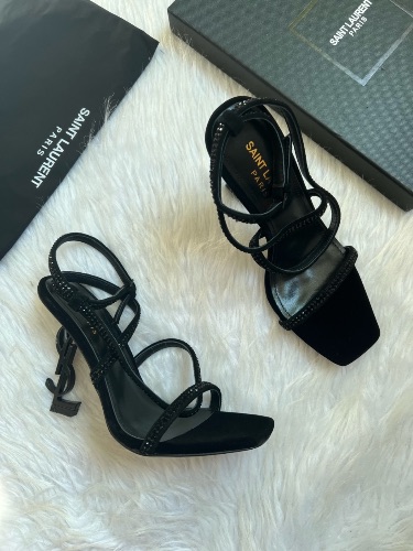 Saint Laurent Opyum 110 crystal-embellished heels