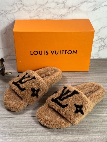 Louis Vuitton shearling paseo flat — 3