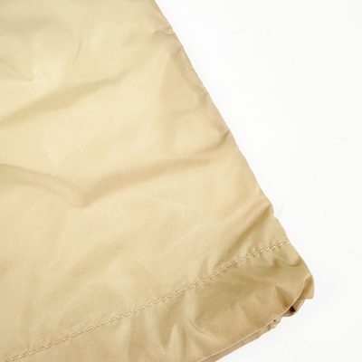 Prada sand beige Re-Nylon short-sleeved zip-up shirt — 9