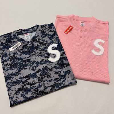 Supreme S Logo Baseball Henley — 11
