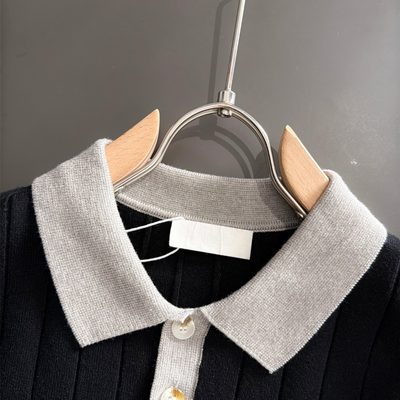 Burberry long-sleeve knitted polo sweater — 5