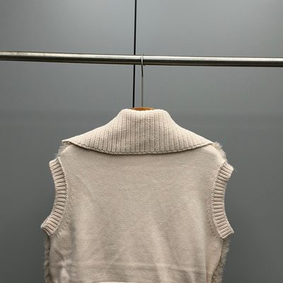 Moncler Wool & Cashmere Blend Down Gilet — 8