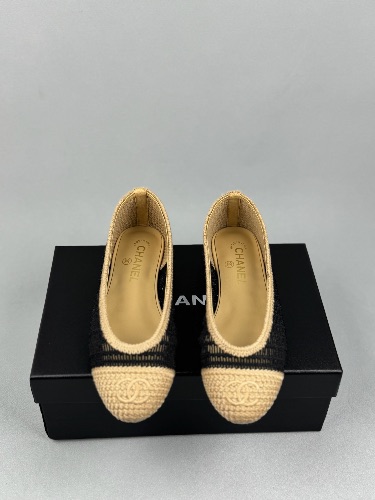 Chanel woven raffia ballerina flats — 3