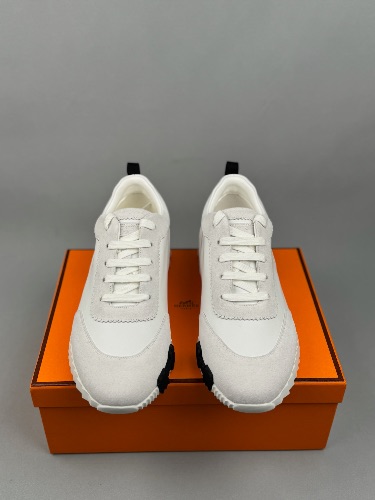 Hermès Bouncing sneakers in white and gray — 3
