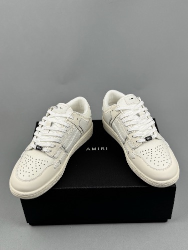 AMIRI Skel Top Low sneakers in white leather — 4