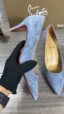 Christian Louboutin Tempete suede Kate 85 pumps — 4