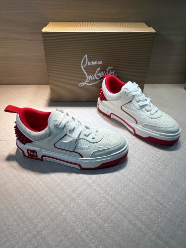 Christian Louboutin Astroloubi White Loubi leather sneakers — 4