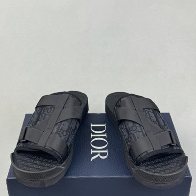 Dior Alpha slides in a "triple black" colorway — 4