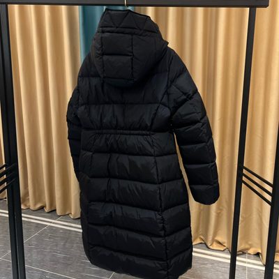 Moncler Cavettaz Hooded Long Down Jacket — 8