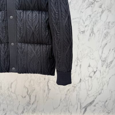 Moncler cable-knit down jacket — 8