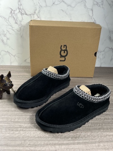 UGG Tasman II black suede slippers — 3