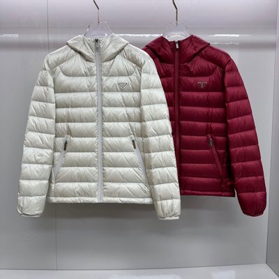 Prada men's hooded down puffer jacket — 3