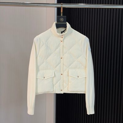 Moncler Diamond Quilted Padded Wool Cardigan