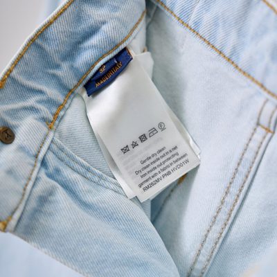 Louis Vuitton Signature Embroidered Denim Workwear Shorts — 12