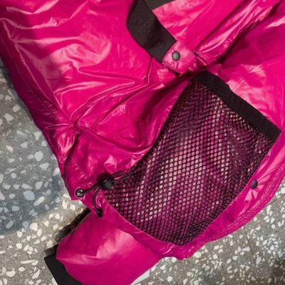 Canada Goose hot pink, quilted, cropped puffer jacket — 14