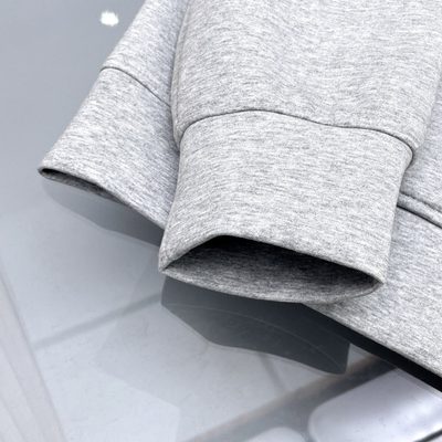 Brunello Cucinelli grey full-zip hooded sweatshirt and matching sweatpants set — 10