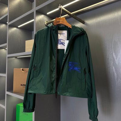 Burberry Cropped Nylon Hooded Jacket — 7