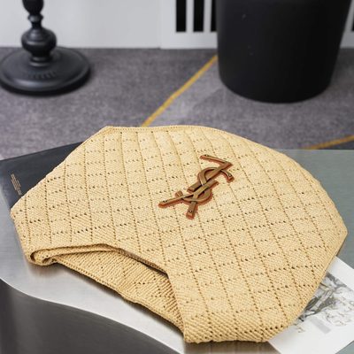Saint Laurent Icare Hobo in Raffia — 7