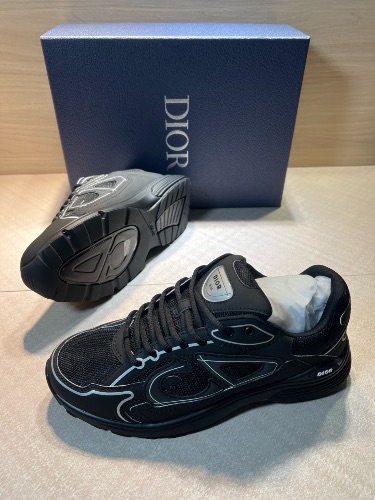 Dior B30 sneakers in black technical mesh