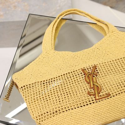 Saint Laurent Icare Maxi Shopping Bag in Natural Raffia — 9