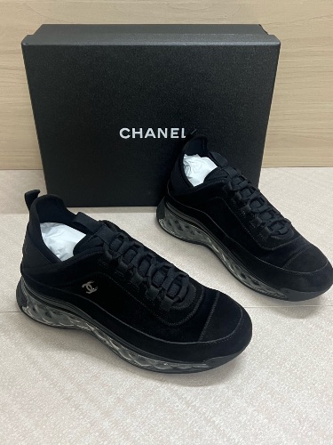 Chanel Wmns 'Velvet Calfskin Grosgrain Sneaker — 4