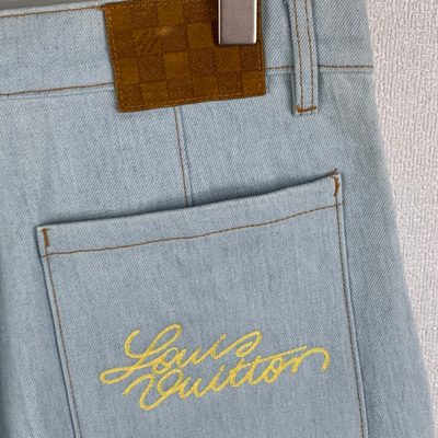 Louis Vuitton denim workwear shorts — 10