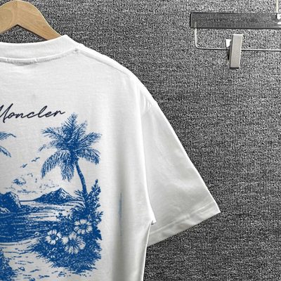 Moncler white cotton t-shirt — 7