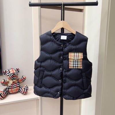 Burberry Black children's or youth down puffer gilet — 5