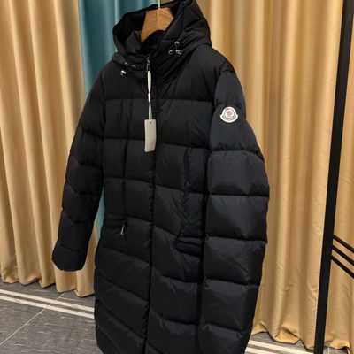 Moncler Cavettaz Hooded Long Down Jacket — 3