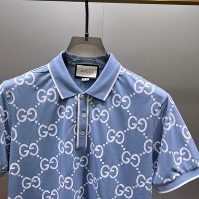 Gucci GG jacquard cotton knit polo shirt — 3
