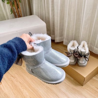 UGG Mini Bailey Bow Sparkle boots — 4